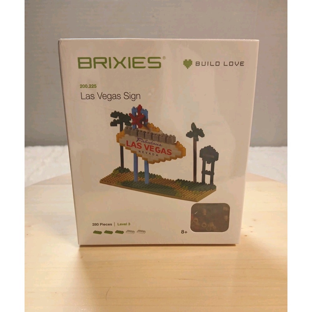 BRIXIES BUILDING BLOCK MICRO SET FABULOUS LAS‎ VEGAS SIGN